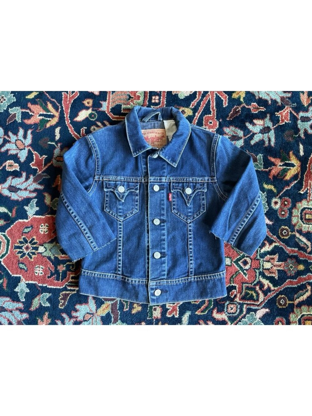 Levis Y2K Denim Jacket Type 2 Repo See All 📷 Cropped Sleeved As Is Large